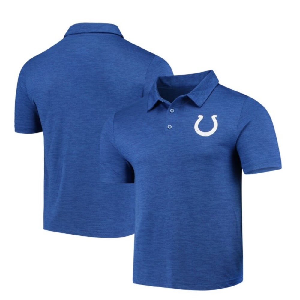 NWOT Majestic heathered royal men’s polo size small